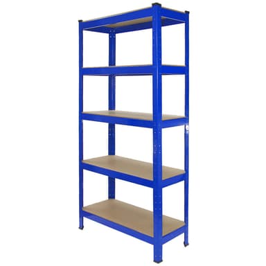 Monster Racking T-Rax Raskasluokan Hyllyt, Sininen, 75cm L, 30cm S, Neljän Paketti
