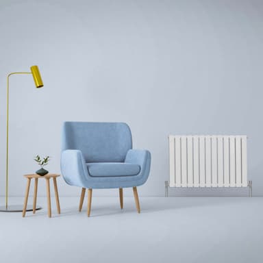 Designer litteät jäähdyttimet, kiiltävä valkoinen 600 mm x 910 mm