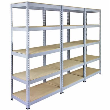 10 x Q-Rax Harmaa Metalli Varastointi Yksiköt 90 x 50 x 180cm