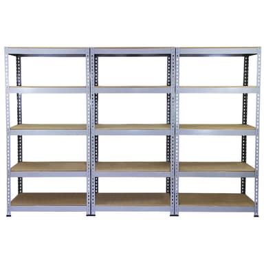 10 x Q-Rax Harmaa Metalli Varastointi Yksiköt 90 x 50 x 180cm