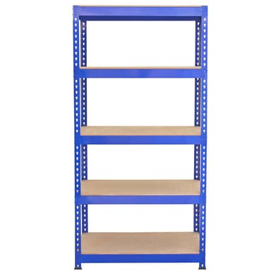 Q-Raxin siniset hyllyt - 90cm x 180cm x 50cm