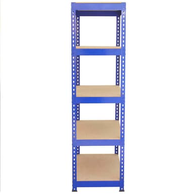 Q-Raxin siniset hyllyt - 90cm x 180cm x 50cm