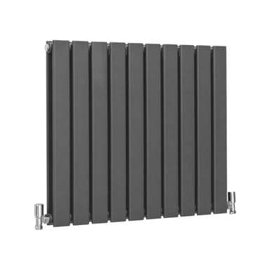 Designer litteät jäähdyttimet antrasiitinharmaa 600mm x 700mm