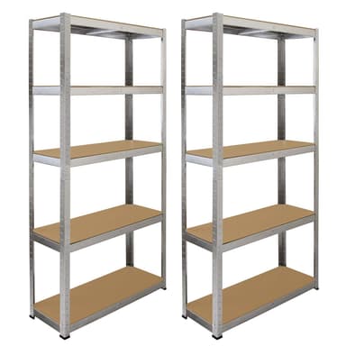 Monster Racking 2 x Galwix Galvanisoitu Teräs Hyllyt, 90cm Leveä