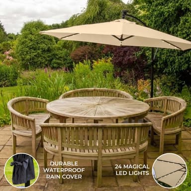Beige 3m LED-kiintolevyvarjostin