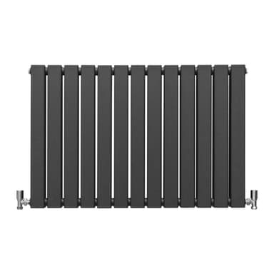 Designer litteät jäähdyttimet antrasiitinharmaa 600mm x 910mm