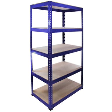 Q-Raxin siniset hyllyt - 90cm x 180cm x 50cm