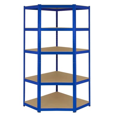 Monster Racking T-Rax-kulmavarastoshelfi-yksikkö, sininen, 90 cm leveä