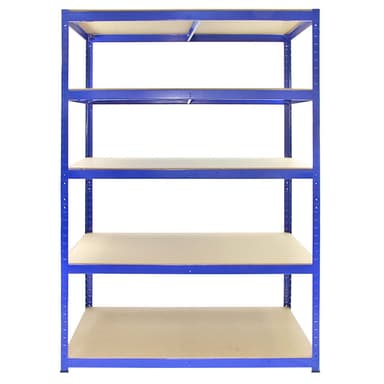 Monster Racking T-Rax Vahva Varastointi Hyllyt, Sininen, 120cm L, 60cm S, 10 kpl