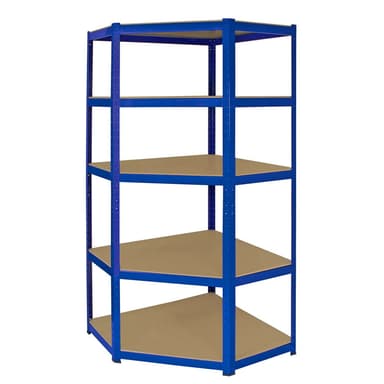 Monster Racking T-Rax-kulmavarastoshelfi-yksikkö, sininen, 90 cm leveä