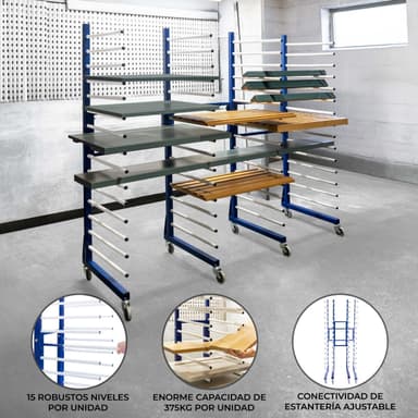 Combi Spray Kuivausteline Kärry x 2 & Liitin
