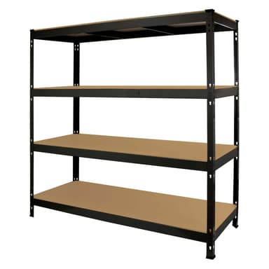 Monster Racking Q-Rax Raskas Varastointi Hylly, 160cm L, 60cm S, Musta