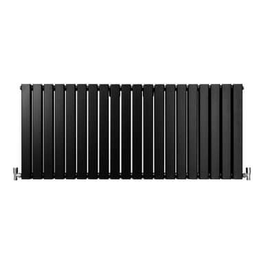 Designer litteät jäähdyttimet Matt Black 600mm x 1400mm