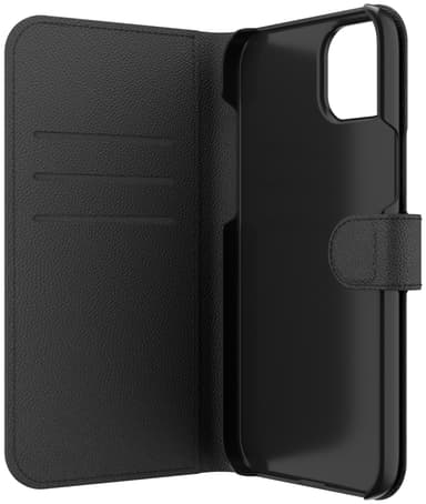 Zagg iPhone 15 Plus lompakkokotelo (musta)