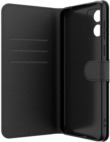 Zagg Motorola Moto e13 lompakkokotelo (musta)