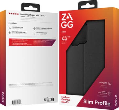 Zagg OnePlus Nord 3 lompakkokotelo (musta)
