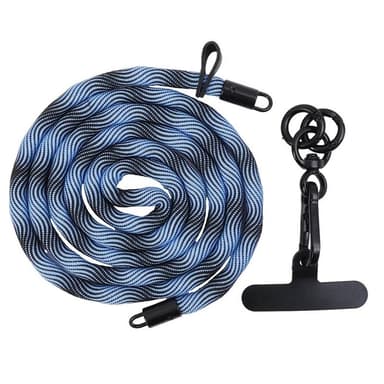 Mobiilikaulanauha 7mm kiinnityslaatan kanssa - Abyss