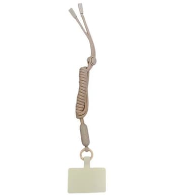 Mobiilikaulanauha 5mm kiinnityslaatan kanssa - Khaki