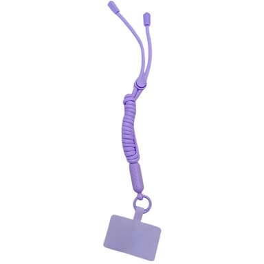 Mobiilikaulanauha 5mm kiinnityslaatan kanssa - Violetti
