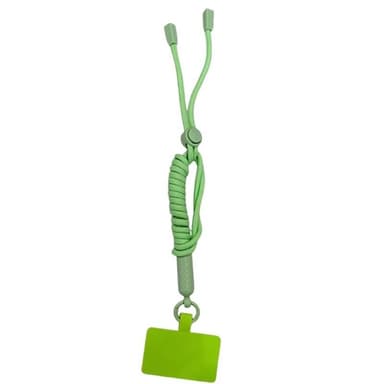 Mobiilikaulanauha 5mm kiinnityslaatan kanssa - Matcha Green