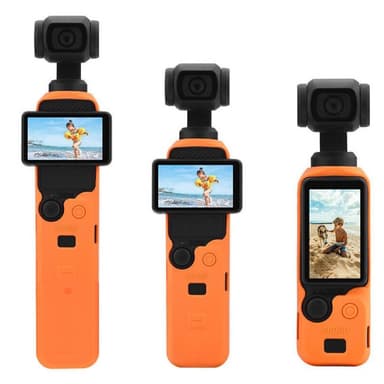 3-kpl BRDRC silikonikuori DJI Osmo Pocket 3 - Oranssi
