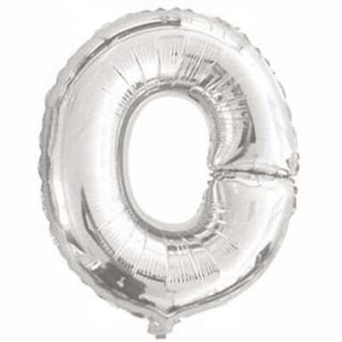 Letter-ilmapallo 53 cm, O-kirjain - hopea