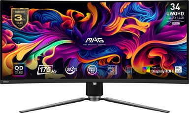 MSI MAG 341CQP QD-OLED 34" kaareva pelinäyttö