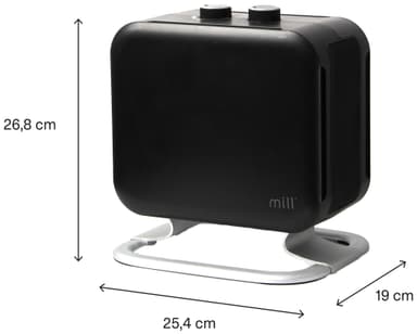 Mill Compact lattialämmitin CUS1800MECBA (musta)