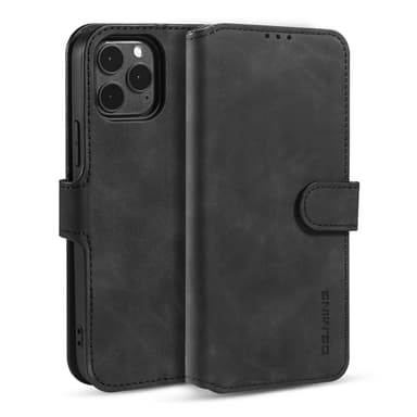 Flip Folio Suojakuori korttitelineen Kickstand suojakuorella iPhonelle Musta iPhone 13 Pro