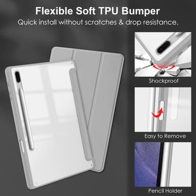 Taitettava kotelo Samsung Galaxy Tabille Musta model 1