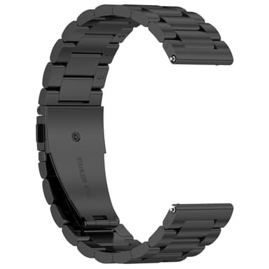 Ruostumattomasta teräksestä valmistettu rannekellohihna Huami Amazfit GTR Mini 20mm Musta