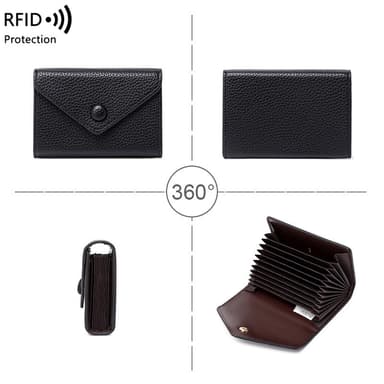 PU RFID -estokorttikotelo Musta