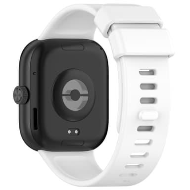 Silikoninen kellon rannekorvaus Redmi Watch 4/Xiaomi 8 Prolle Valkoinen