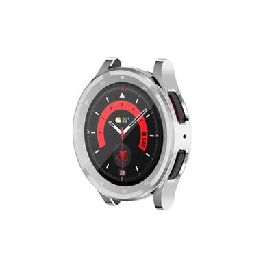 TPU-suojakuori vaakasuunnittelulla Samsung Galaxy Watch 5 Prolle Hopea