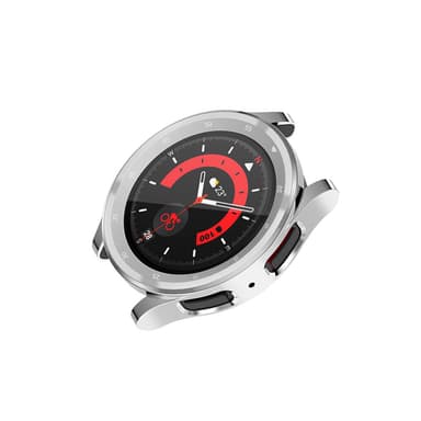 TPU-suojakuori vaakasuunnittelulla Samsung Galaxy Watch 5 Prolle Hopea