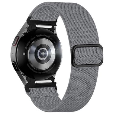 Samsung Galaxy Watch 6 -rannekoru säädettävällä soljella Tummanharmaa