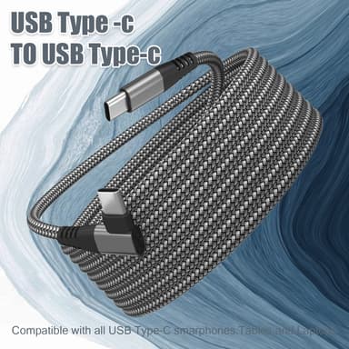 USB-C-laturi kulmaliittimellä 60 W pikalataus Musta 2 m