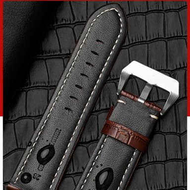 Vaihdettava kellon hihna Panerai Luminorille Musta 24 mm