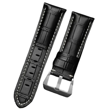 Vaihdettava kellon hihna Panerai Luminorille Musta 24 mm
