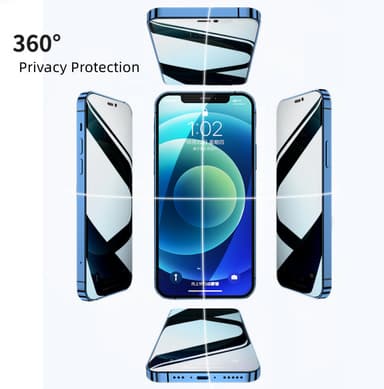 iPhone XR Privacy -näytönsuoja - Anti-Spy, Naarmuuntumaton, täydellinen suojaus Musta