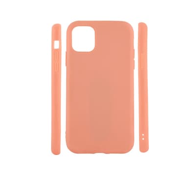 Iskunkestävä nestemäinen silikonikotelo iPhone 11 Prolle, oranssi
