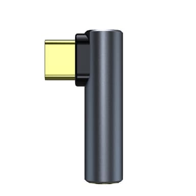 USB-C - 3,5 mm audiosovitin kuulokkeille Musta