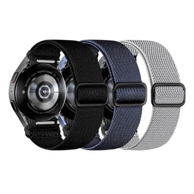 Samsung Galaxy Watch 6 -rannekoru säädettävällä soljella Musta
