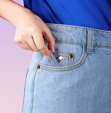 USB-C - 3,5 mm audiosovitin kuulokkeille Musta