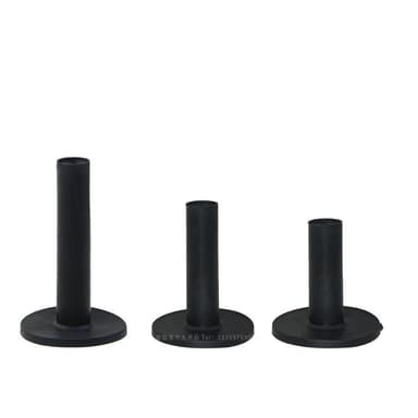 Kumigolf T-paidat ajoradalle 3 kokoa 58/68/85 mm 3 kpl Musta