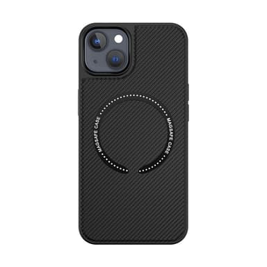 Magneettinen hiilikuituinen latauskotelo iPhonelle Musta iPhone 14 Pro