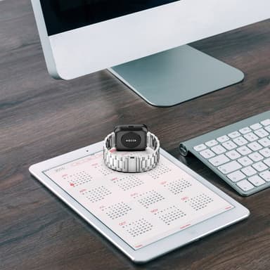 Ruostumattomasta teräksestä valmistettu rannekellohihna Huami Amazfit GTR Mini 20mm Hopea