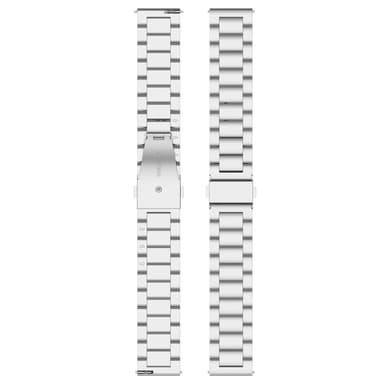 Ruostumattomasta teräksestä valmistettu rannekellohihna Huami Amazfit GTR Mini 20mm Hopea