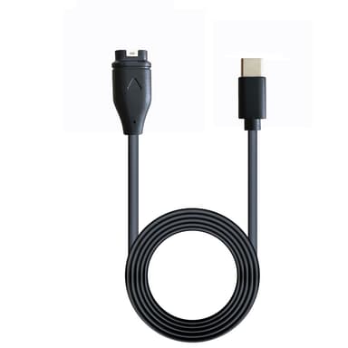 USB-C-älykellon latauskaapeli Musta