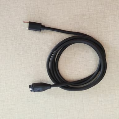 USB-C-älykellon latauskaapeli Musta
